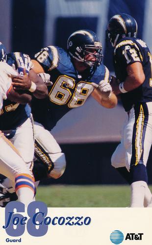 1995 San Diego Chargers #NNO Joe Cocozzo Front