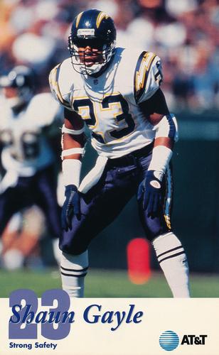 1995 San Diego Chargers #NNO Shaun Gayle Front