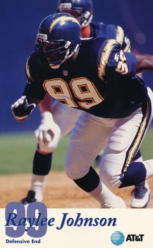 1995 San Diego Chargers #NNO Raylee Johnson Front