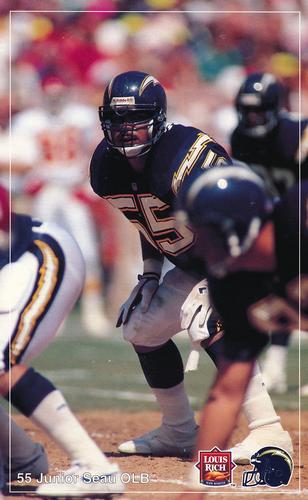 1992 Louis Rich San Diego Chargers #NNO Junior Seau Front