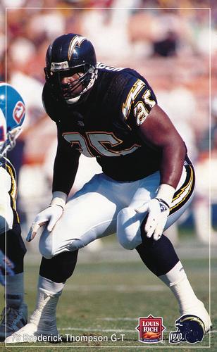 1992 Louis Rich San Diego Chargers #NNO Broderick Thompson Front