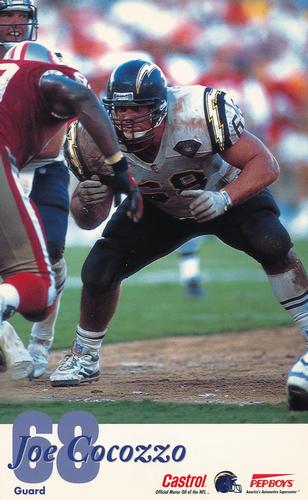 1994 Castrol San Diego Chargers  #NNO Joe Cocozzo Front