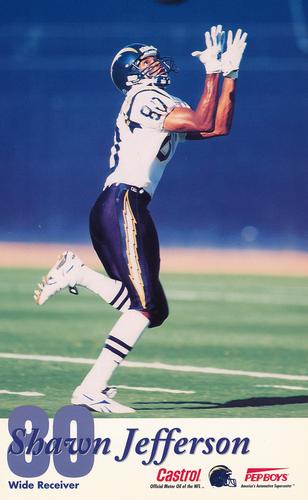1994 Castrol San Diego Chargers  #NNO Shawn Jefferson Front