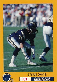 1993 San Diego Chargers Police #NNO Brian Davis Front