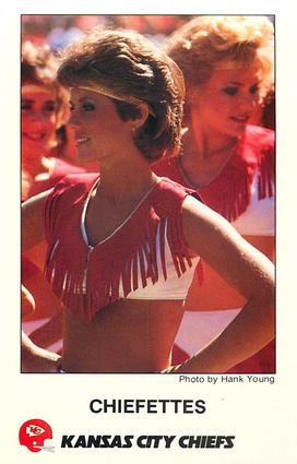 1985 Kansas City Chiefs Police #8 Chiefettes Front