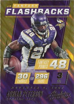 2017 Panini Absolute - Fantasy Flashbacks #7 Adrian Peterson Front