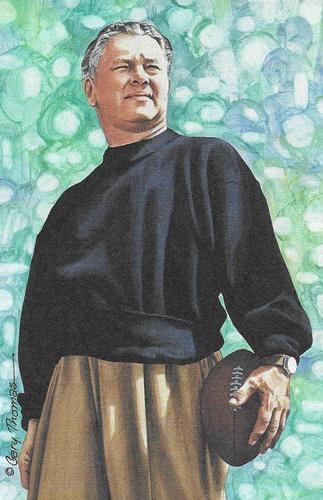 1994 Goal Line Hall of Fame Art Collection #163 Curly Lambeau Front