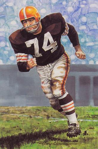 1991 Goal Line Hall of Fame Art Collection #78 Mike McCormack Front