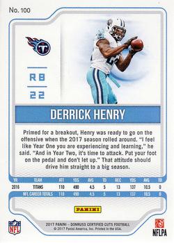 2017 Donruss Certified Cuts #100 Derrick Henry Back