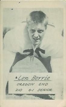 1953 Oregon Ducks #NNO Len Berrie Front