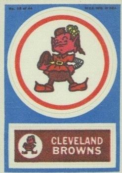 1968 Topps Test Team Patches #15 Cleveland Browns Front