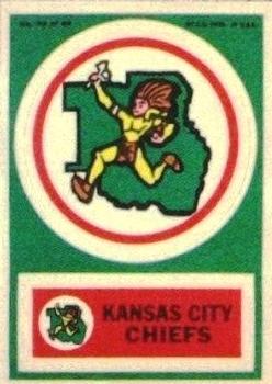 1968 Topps Test Team Patches #39 Kansas City Chiefs Front