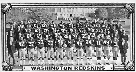 1968 Topps Test Team Patches - Team Photos #20 Washington Redskins Front