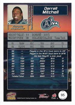 2004 Pacific CFL #95 Derrell Mitchell Back