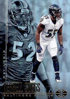 2017 Panini Illusions #81 Ray Lewis / Terrell Suggs Front
