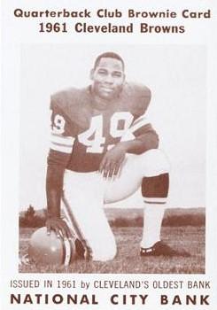 1961 National City Bank Cleveland Browns - Set No. 5 #6 Bobby Mitchell Front
