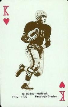1963 Stancraft Playing Cards - Red Backs #K♥ Bill Dudley Front