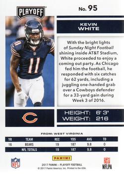 2017 Panini Playoff #95 Kevin White Back