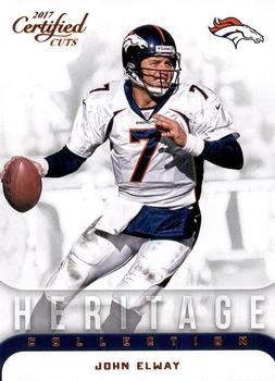 2017 Donruss Certified Cuts - Heritage Collection #8 John Elway Front