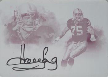 2017 Panini Impeccable - Indelible Ink Printing Plate Magenta #II-HL Howie Long Front