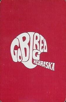 1973 Nebraska Cornhuskers Playing Cards (Red Backs) #A♦ Richard Duda Back