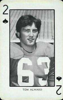 1973 Nebraska Cornhuskers Playing Cards (Red Backs) #2♠ Tom Alward Front