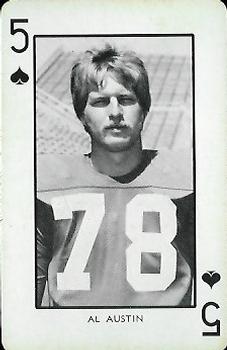 1973 Nebraska Cornhuskers Playing Cards (Red Backs) #5♠ Al Austin Front