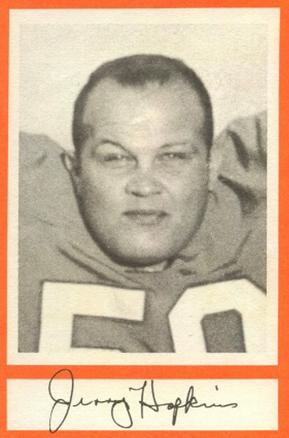 1967 Royal Castle Miami Dolphins #NNO Jerry Hopkins Front