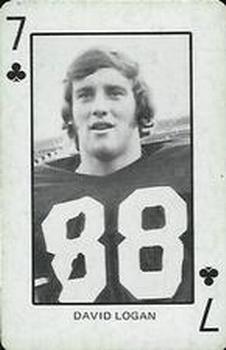1974 Colorado Buffaloes Playing Cards - Gold Backs #7♣ David Logan Front