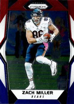 2017 Panini Prizm - Prizm Red, White and Blue #143 Zach Miller Front