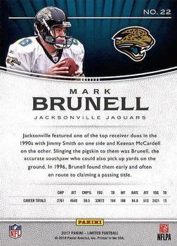 2017 Panini Limited #22 Mark Brunell Back