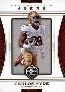 2017 Panini Limited #95 Carlos Hyde Front