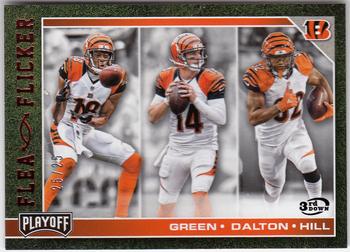 2017 Panini Playoff - Flea Flicker 3rd Down #2 Jeremy Hill / A.J. Green / Andy Dalton Front