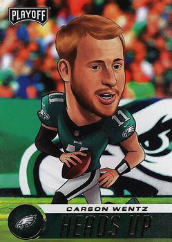 2017 Panini Playoff - Heads Up #5 Carson Wentz Front