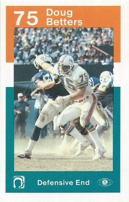 1984 Miami Dolphins Police #NNO Doug Betters Front