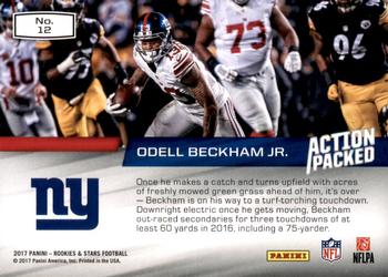 2017 Panini Rookies & Stars - Action Packed #12 Odell Beckham Jr. Back