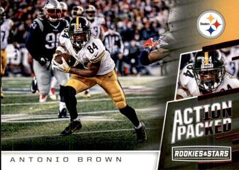 2017 Panini Rookies & Stars - Action Packed #18 Antonio Brown Front