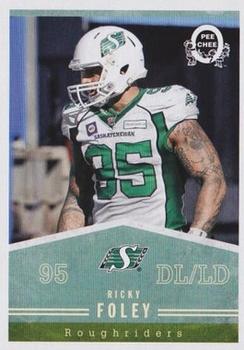 2014 Upper Deck CFL - O-Pee-Chee Blank Back #38 Ricky Foley Front