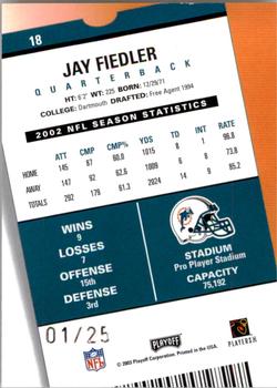 2003 Playoff Contenders - 2004 Hawaii Trade Conference #18 Jay Fiedler Back