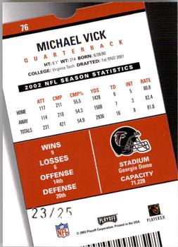 2003 Playoff Contenders - 2004 Hawaii Trade Conference #76 Michael Vick Back