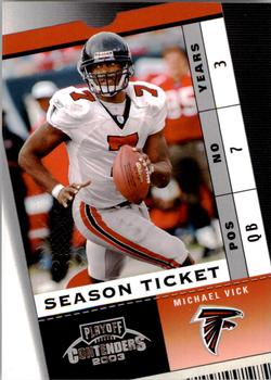 2003 Playoff Contenders - 2004 Hawaii Trade Conference #76 Michael Vick Front