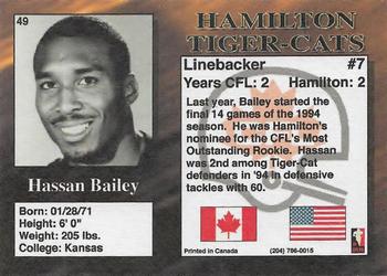 1995 R.E.L. #49 Hassan Bailey Back