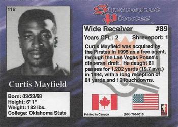 1995 R.E.L. #116 Curtis Mayfield Back