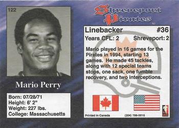 1995 R.E.L. #122 Mario Perry Back