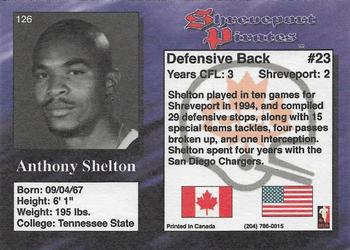 1995 R.E.L. #126 Anthony Shelton Back