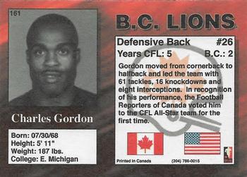 1995 R.E.L. #161 Charles Gordon Back