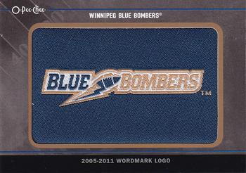 2017 Upper Deck CFL - O-Pee-Chee Team Logo Patches #TL-71 Winnipeg Blue Bombers Front