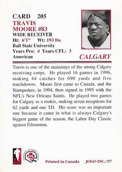 1997 JOGO #205 Travis Moore Back
