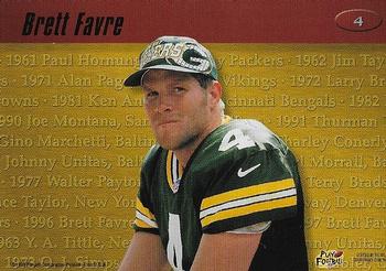 1998 Playoff Contenders - MVP Contenders #4 Brett Favre Back