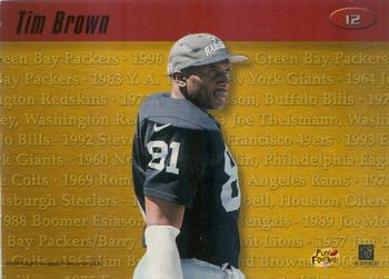 1998 Playoff Contenders - MVP Contenders #12 Tim Brown Back